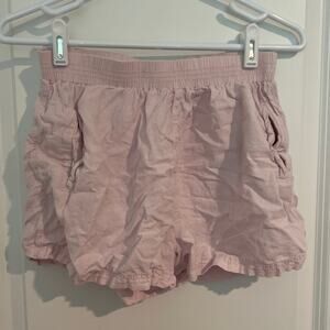 Urban Outfitters Pull On Elastic Waist High Waisted Short Pink Women's Size M